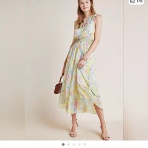 Anthropologie Pastel Maxi Dress